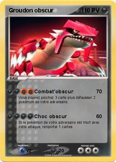 Pokemon Groudon obscur