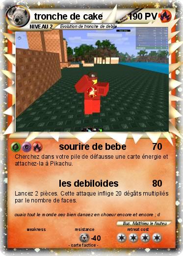 Pokemon tronche de cake