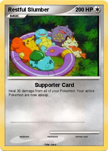 Pokemon Restful Slumber
