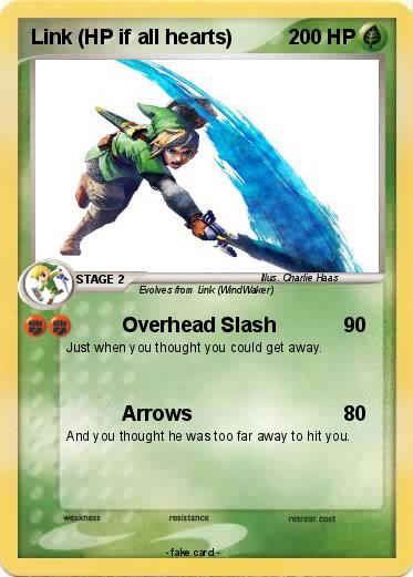 Pokemon Link (HP if all hearts)