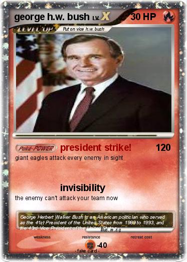 Pokemon george h.w. bush