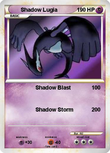 Pokemon Shadow Lugia