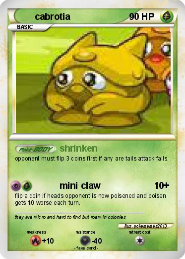 Pokemon cabrotia