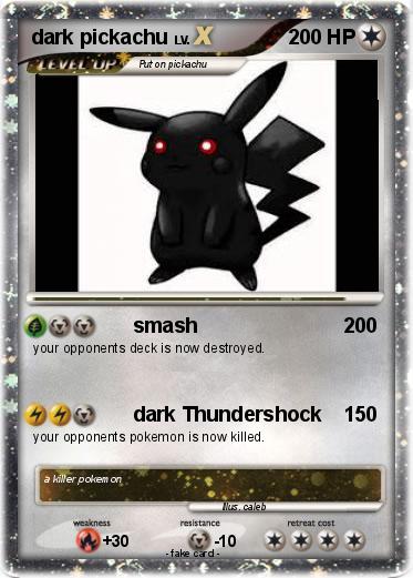 Pokemon dark pickachu