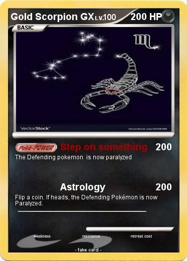 Pokemon Gold Scorpion GX
