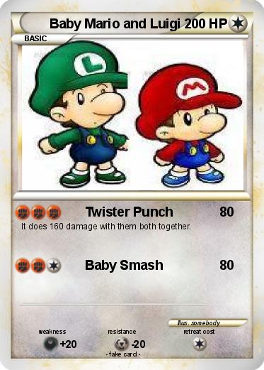 Pokemon Baby Mario and Luigi