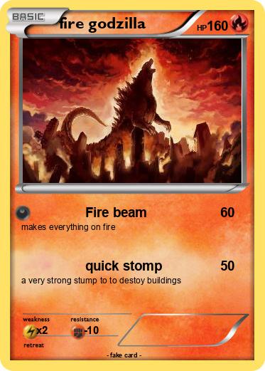 Pokemon fire godzilla