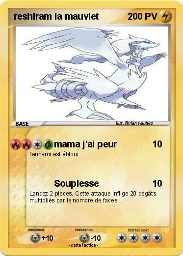 Pokemon reshiram la mauviet