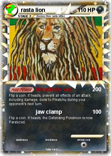 Pokemon rasta lion