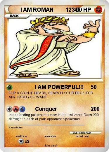 Pokemon I AM ROMAN        12345