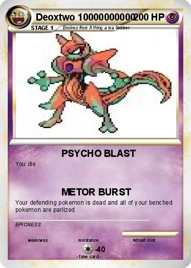 Pokemon Deoxtwo 10000000000