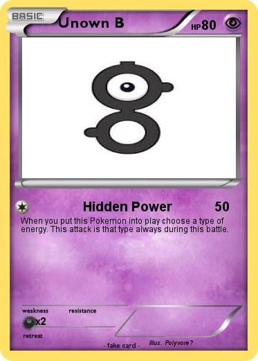 Pokemon Unown B