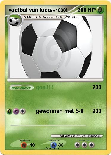 Pokemon voetbal van luca