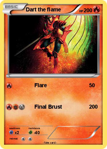 Pokemon Dart the flame