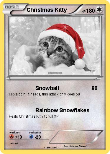 Pokemon Christmas Kitty