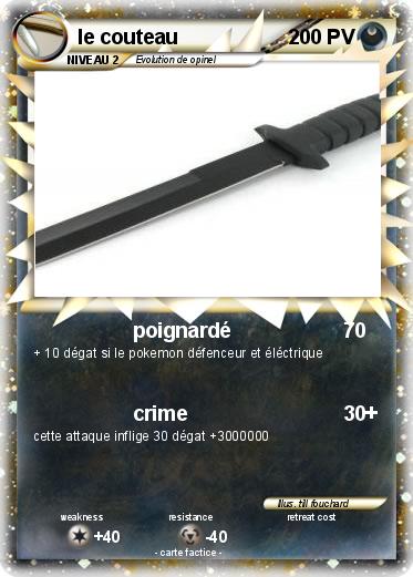 Pokemon le couteau