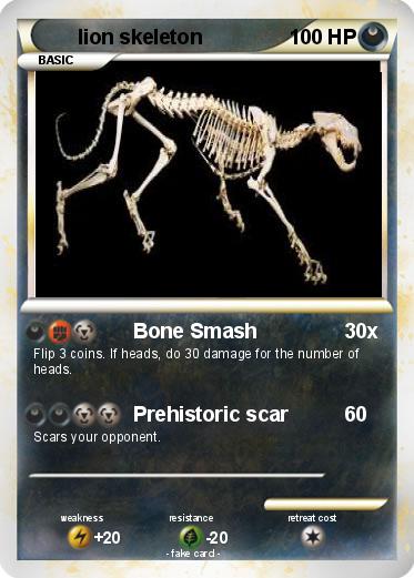 Pokemon lion skeleton