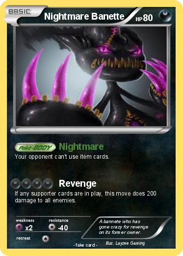 Pokemon Nightmare Banette