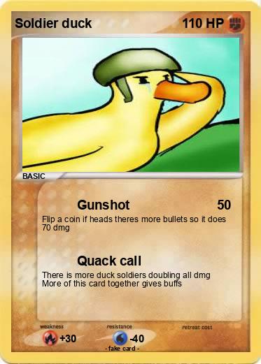 Pokemon Soldier duck