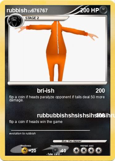 Pokemon rubbish