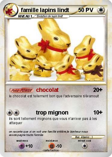 Pokemon famille lapins lindt