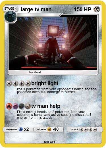Pokemon large tv man