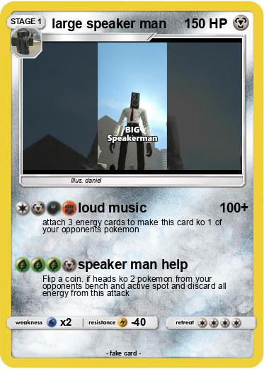 Pokemon large speaker man