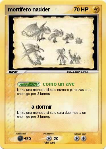 Pokemon mortifero nadder