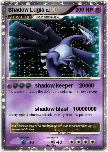Pokemon Shadow Lugia
