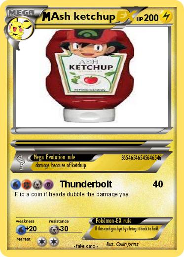 Pokemon Ash ketchup