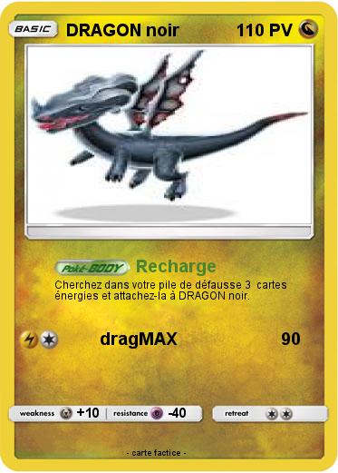 Pokemon DRAGON noir