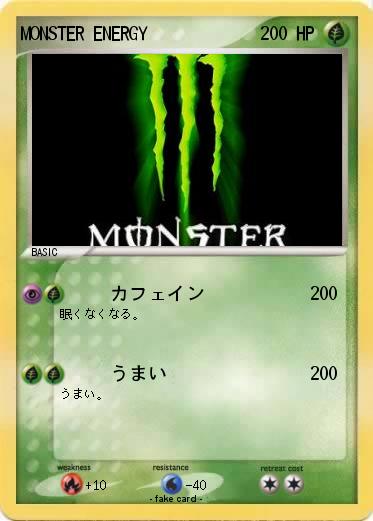 Pokemon MONSTER ENERGY