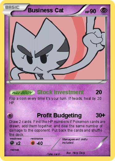 Pokemon Business Cat