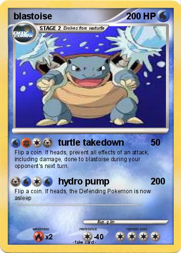 Pokemon blastoise
