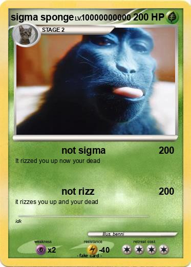 Pokemon sigma sponge