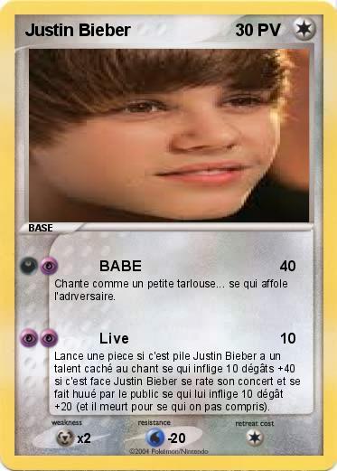 Pokemon Justin Bieber