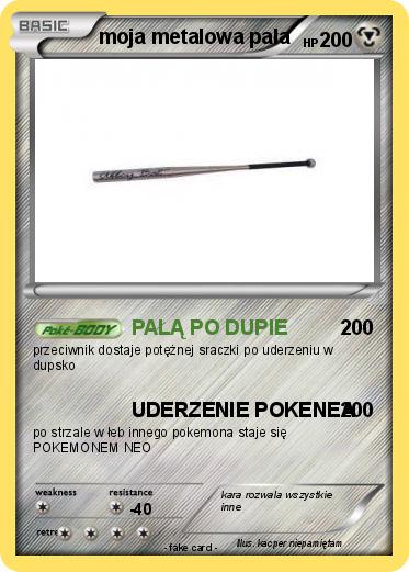 Pokemon moja metalowa pała