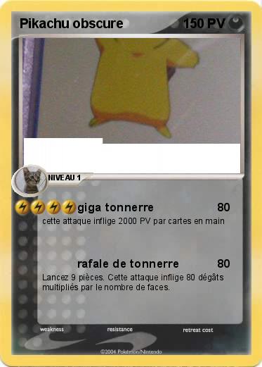 Pokemon Pikachu obscure