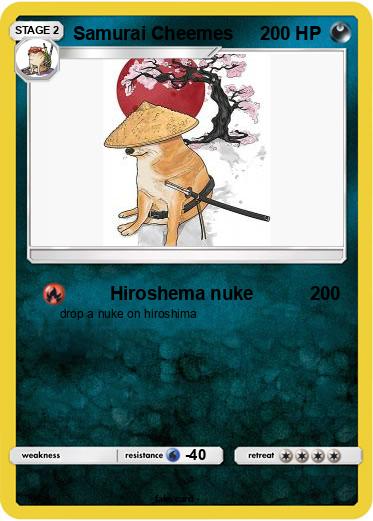 Pokemon Samurai Cheemes