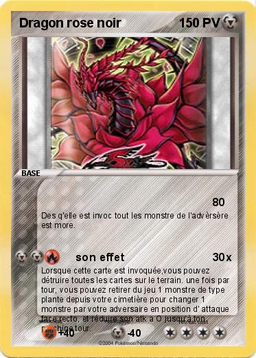 Pokemon Dragon rose noir