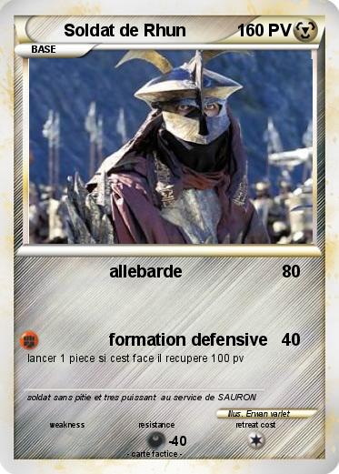 Pokemon Soldat de Rhun