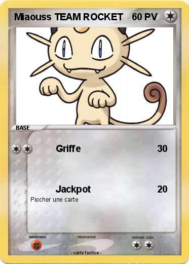 Pokemon Miaouss TEAM ROCKET