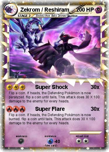 Pokemon Zekrom / Reshiram