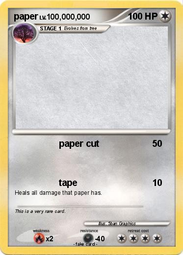 Pokemon paper