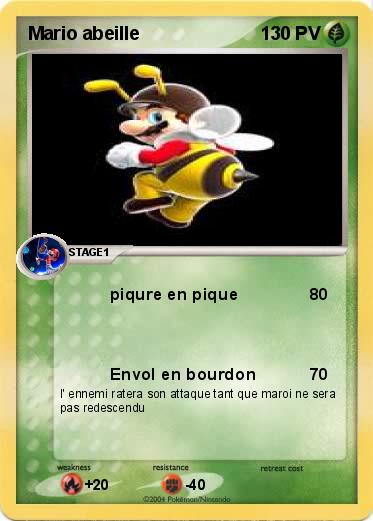 Pokemon Mario abeille