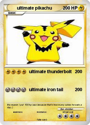 Pokemon ultimate pikachu