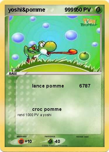 Pokemon yoshi&pomme             9999  