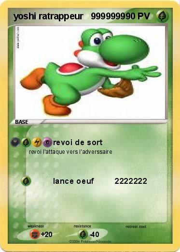 Pokemon yoshi ratrappeur   9999999  