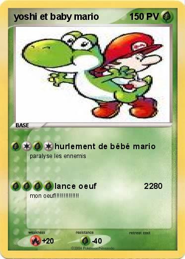Pokemon yoshi et baby mario