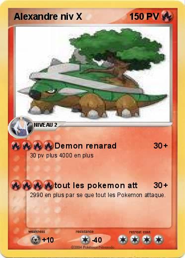 Pokemon Alexandre niv X
